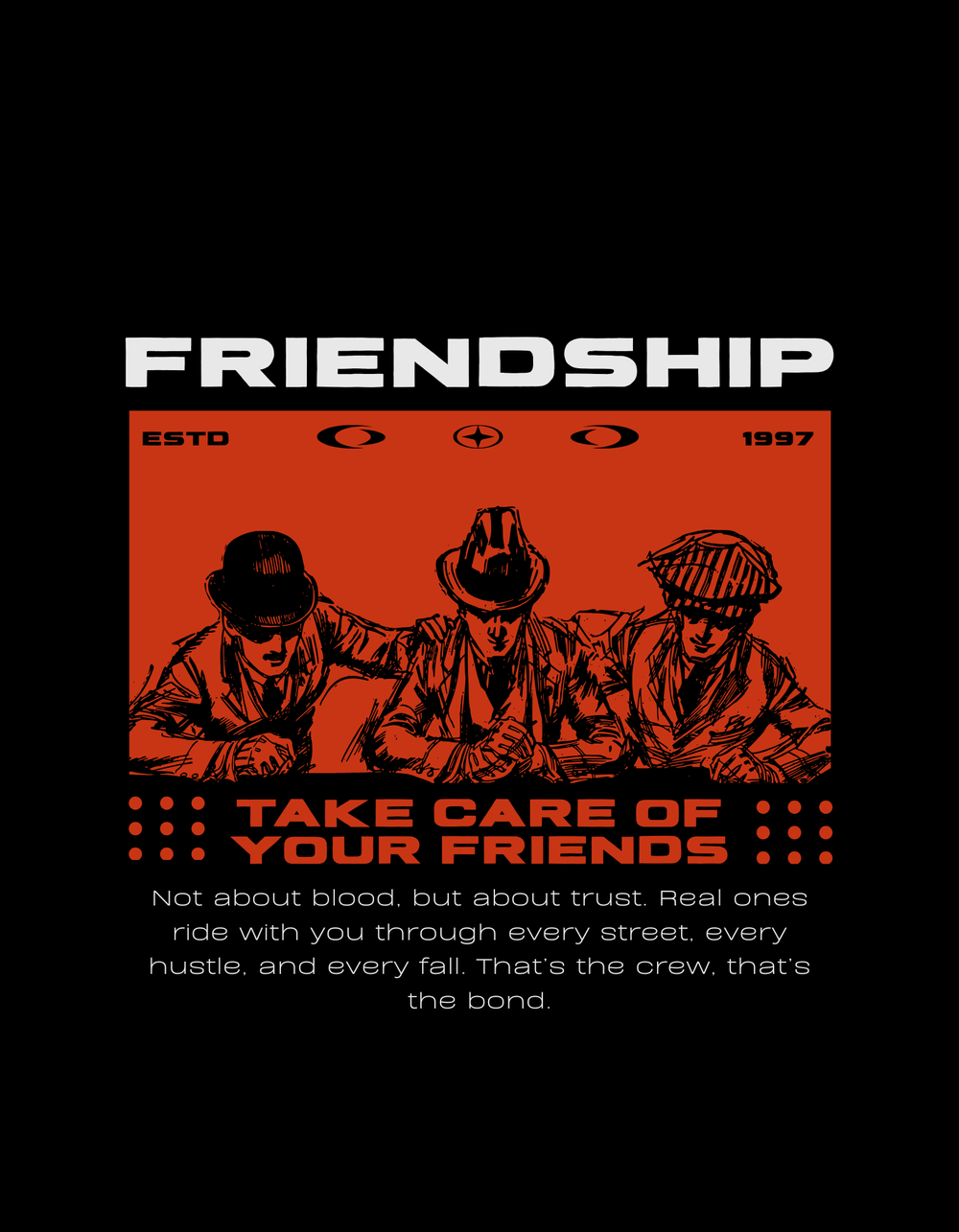 Remera oversize WEIGHT TEE 240 — FRIENDS