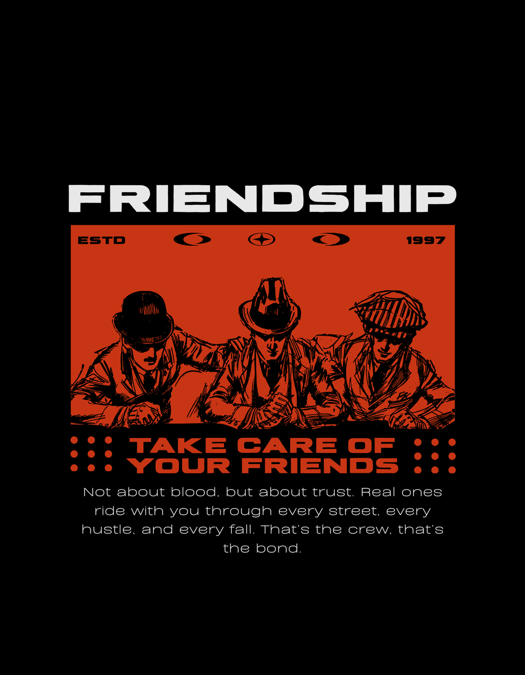 Oversize WEIGHT TEE 240 FRIENDS