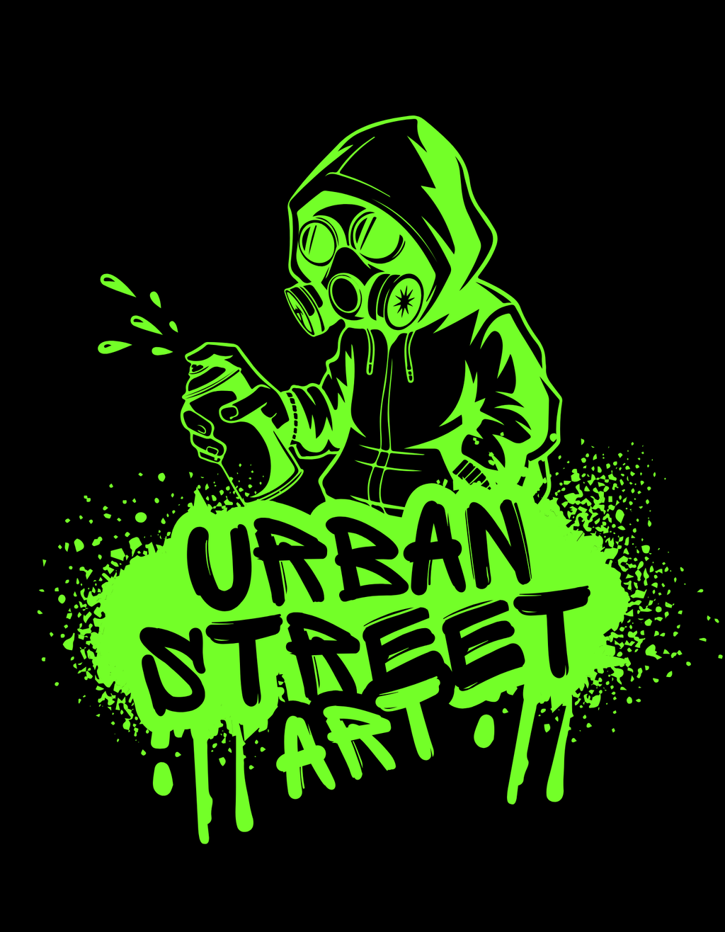 Oversize WEIGHT TEE 240 URBAN STREET ART