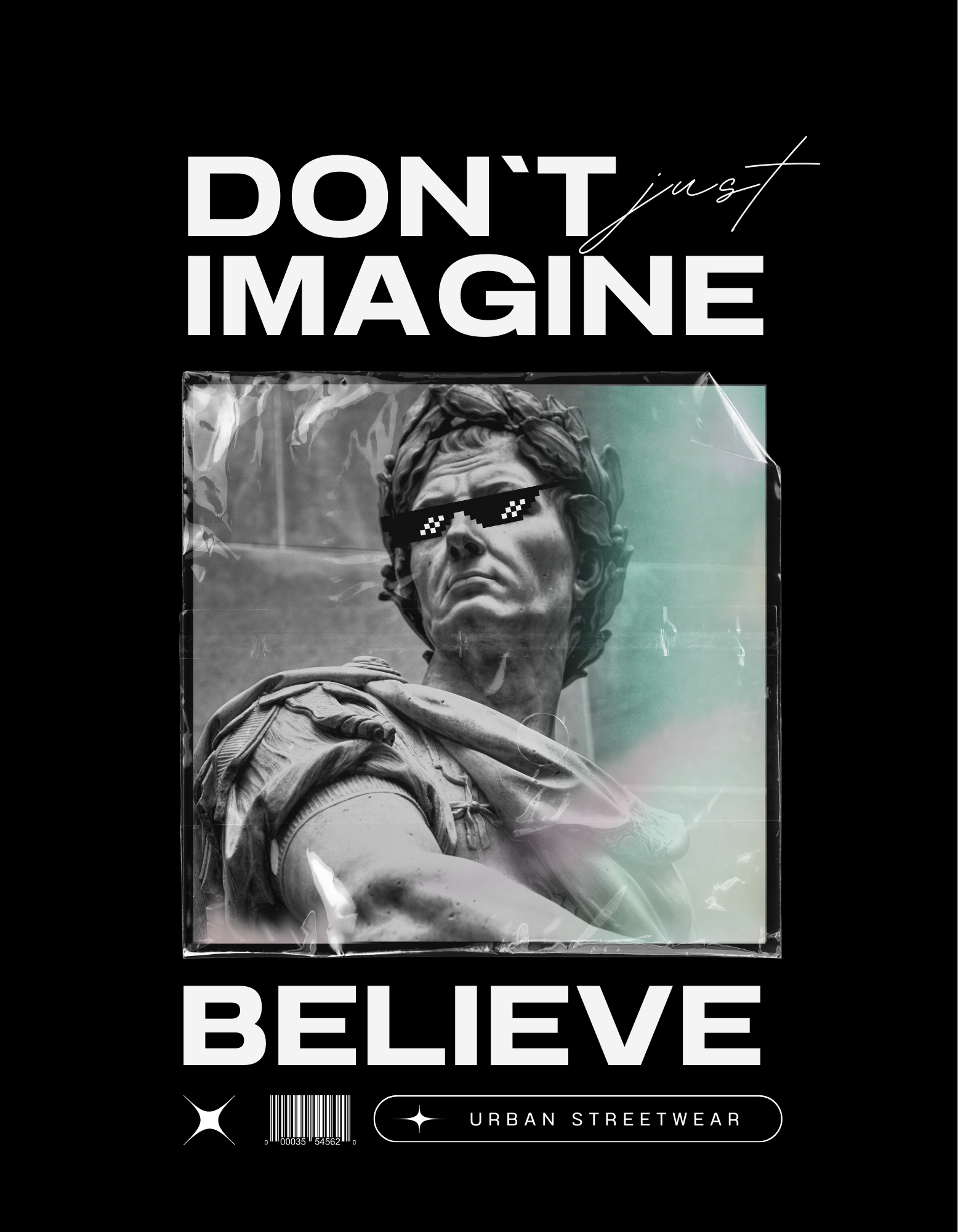 Oversize WEIGHT TEE 240 BELIEVE