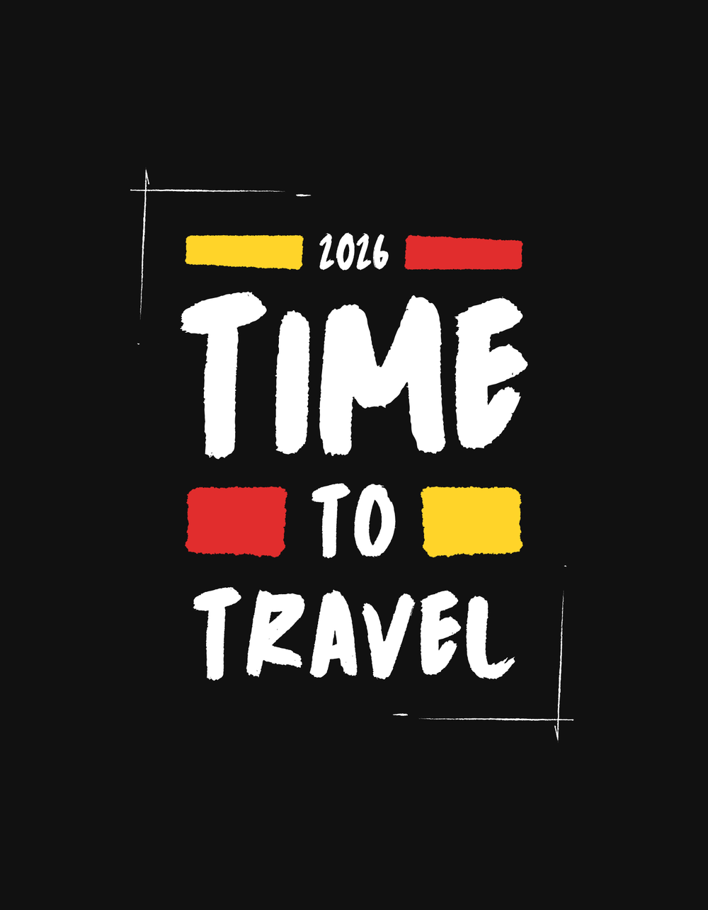 Remera clásica TRAVEL TEE 240 — IT IS TIME TO TRAVEL 2