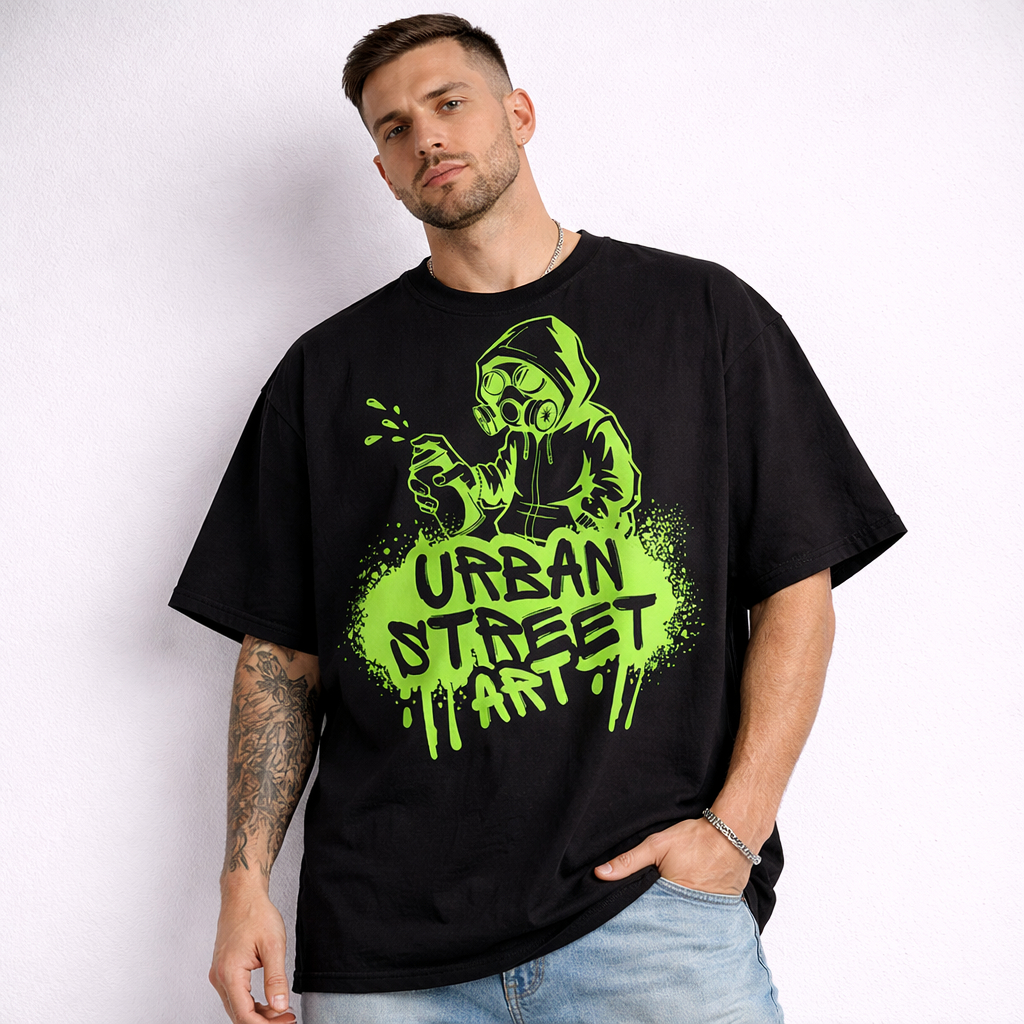 Oversize WEIGHT TEE 240 URBAN STREET ART