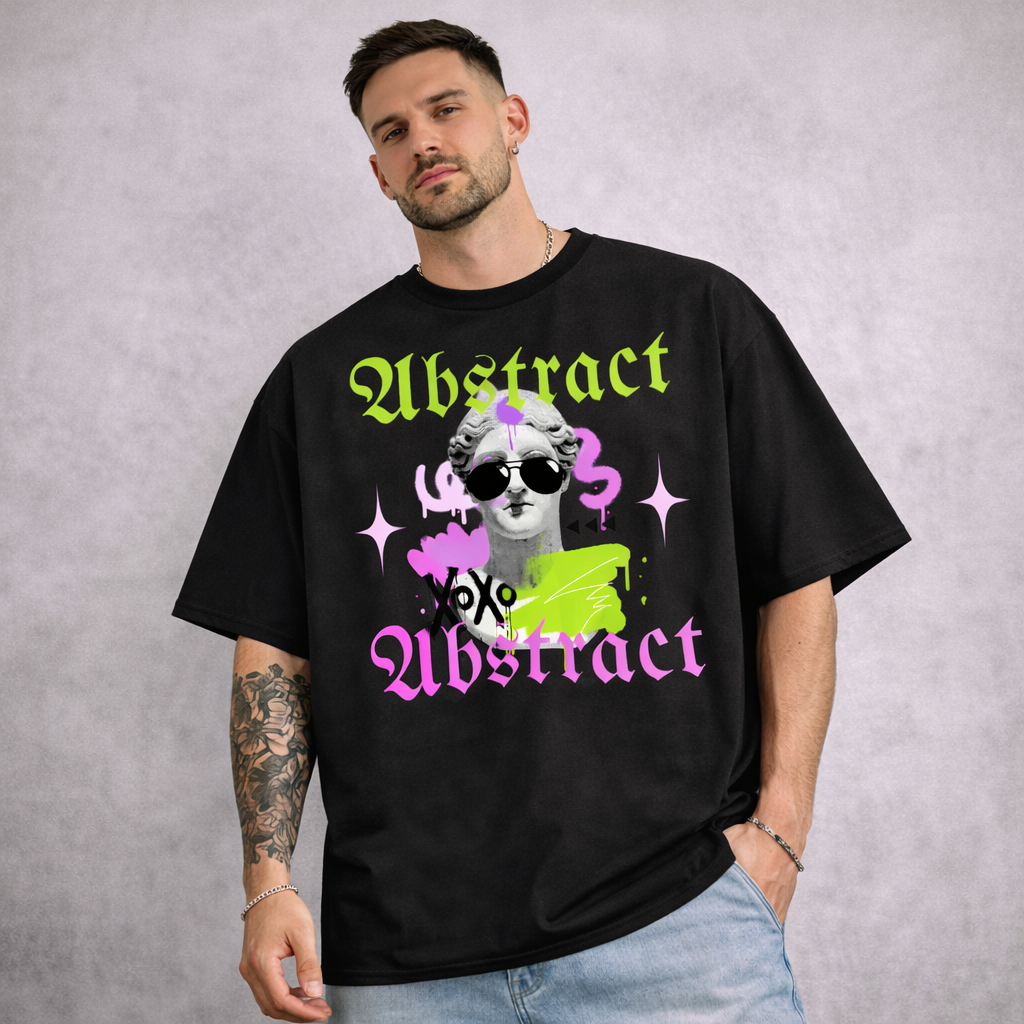 Oversize WEIGHT TEE 240 ABSTRACT
