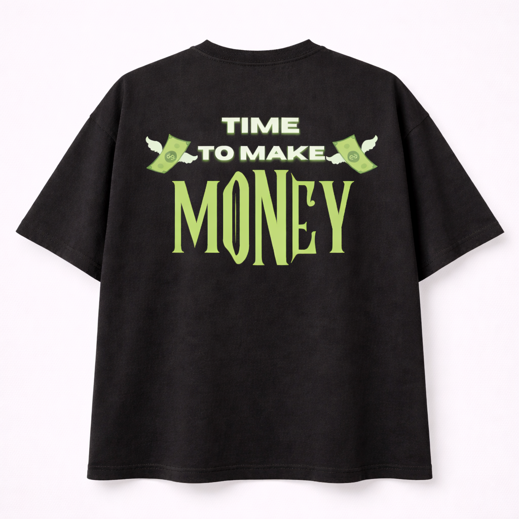 Oversize WEIGHT TEE 240  TIME MONEY