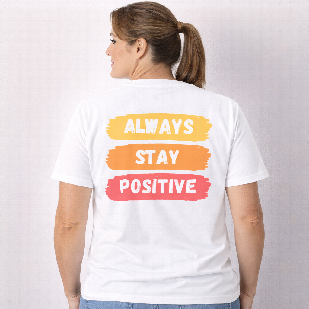 SOLID TEE 240 ALWAYS STAY POSITIVE