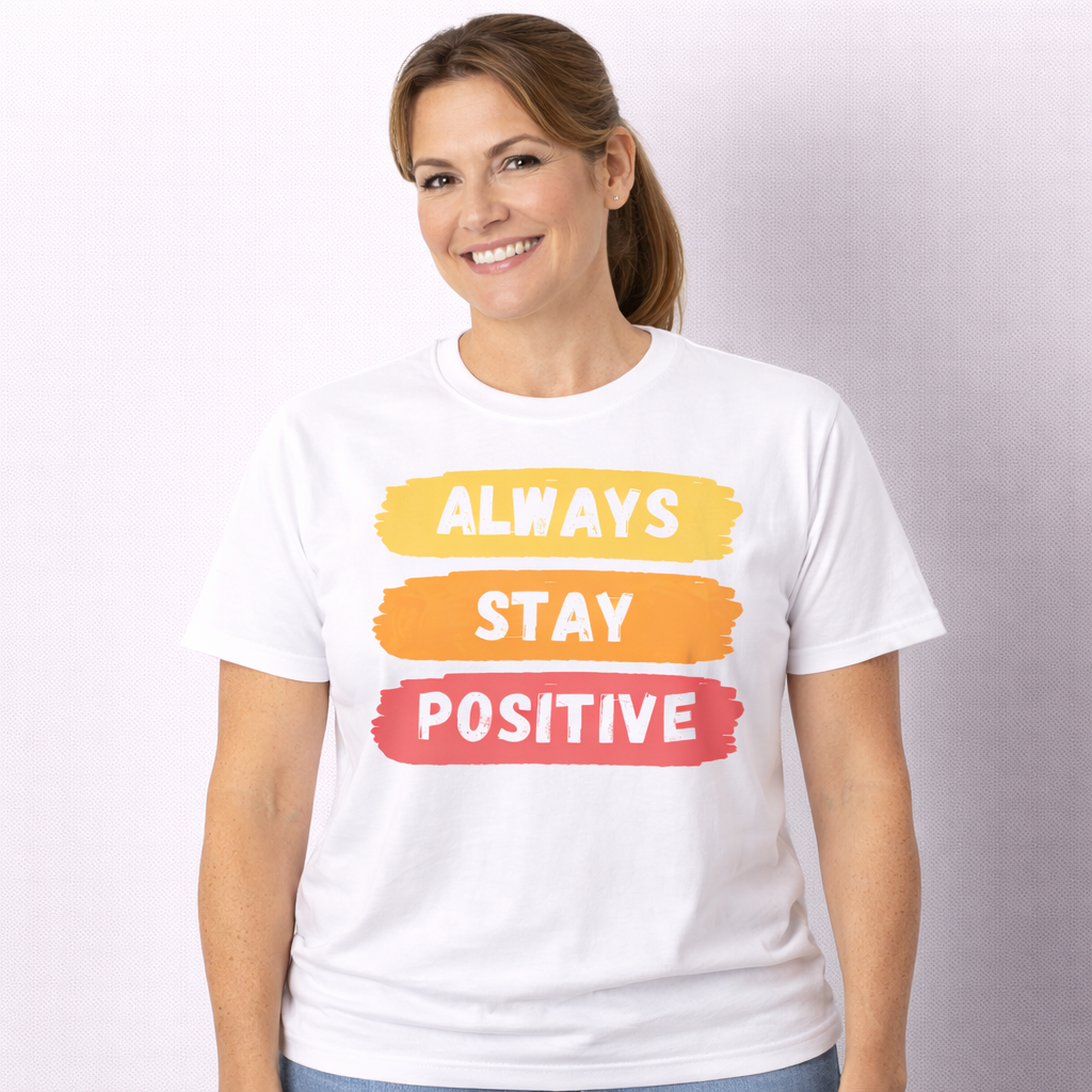 SOLID TEE 240 ALWAYS STAY POSITIVE