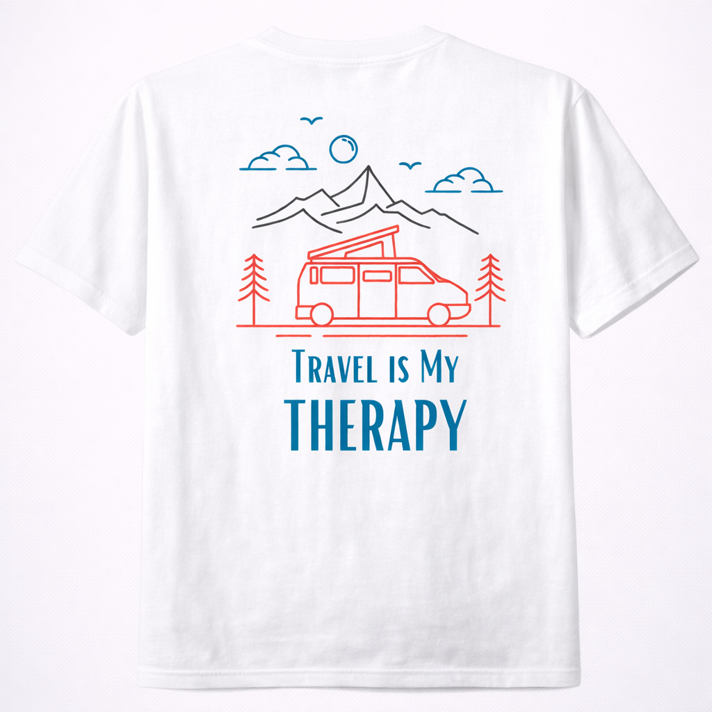 TRAVEL TEE 240 TRAVEL IS MY TERAPY