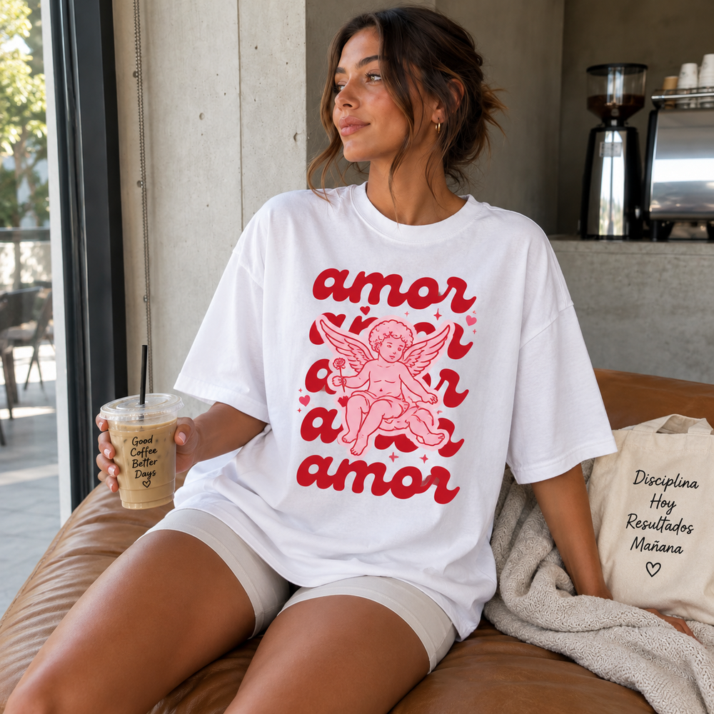 Remera Oversize Amor Querubín