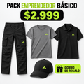 Pack Emprendedor Básico con cargo, remera, polo y gorro de regalo