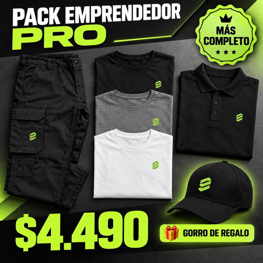 Pack Emprendedor Pro completo con gorro personalizado de regalo