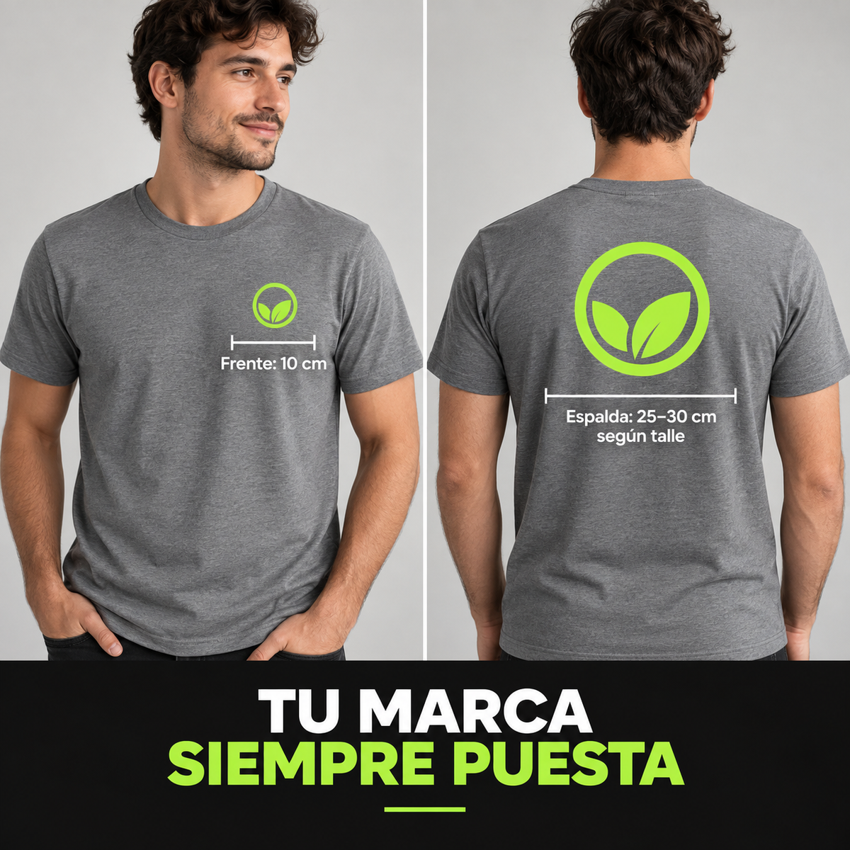Medidas de personalización frontal y posterior del Pack Pro